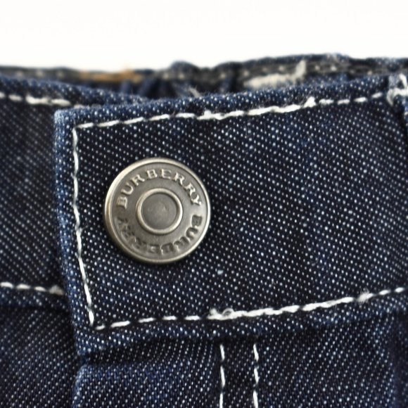 BURBERRY: Blue, Denim & "Nova Check" Logo Jeans - Picture 5 of 8